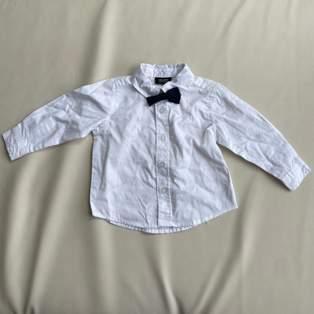 Baby Dress Shirt with Bowtie 12months